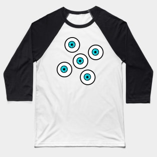 five beautiful eyes Baseball T-Shirt